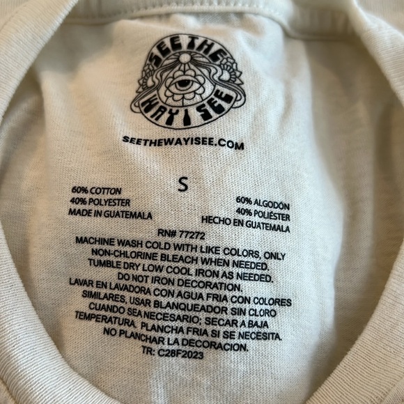 SEE THE WAY I SEE Women’s Sleeveless Tee Size Small - Picture 4 of 4